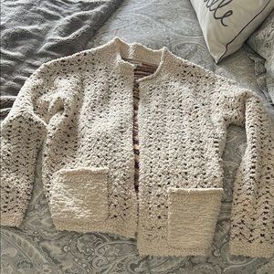 Cozy Cream Textured Cardigan